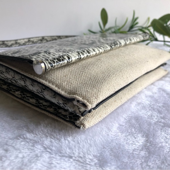 Alfani Mini Toggle Crossbody, Linen-snake, NWT - Picture 3 of 10